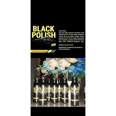 pengkilap dan penghitam body mobil/motor kit black polish