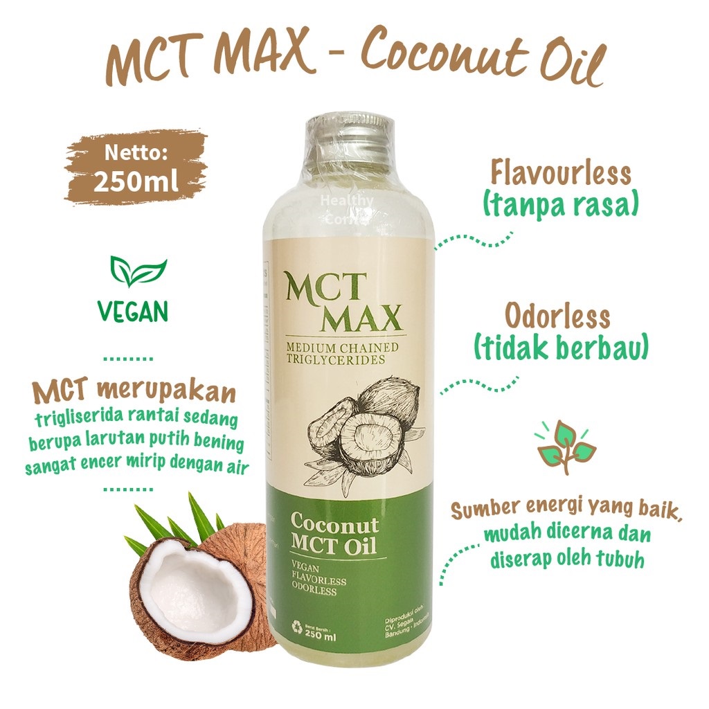 Minyak MCT Max Premium Quality Cocok untuk Diet Keto