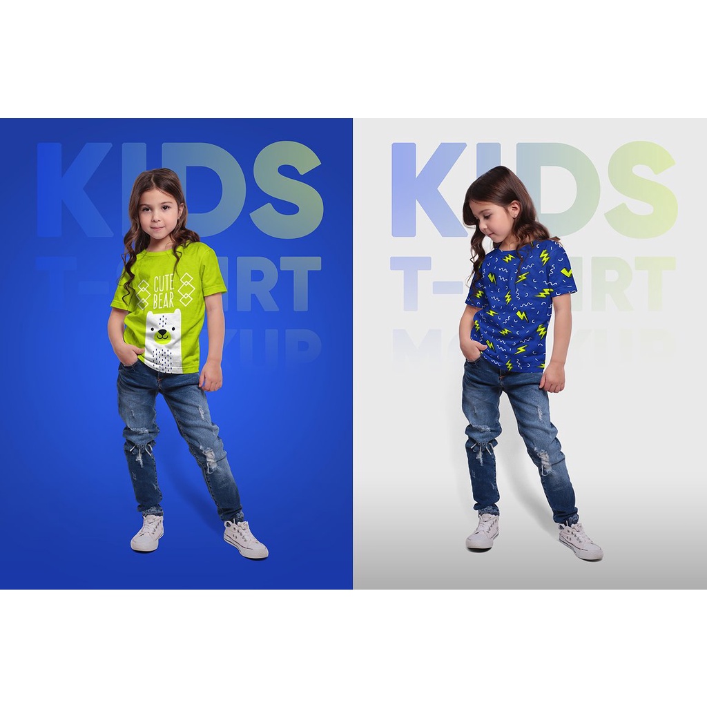 Kids Girl T-Shirt Mockups