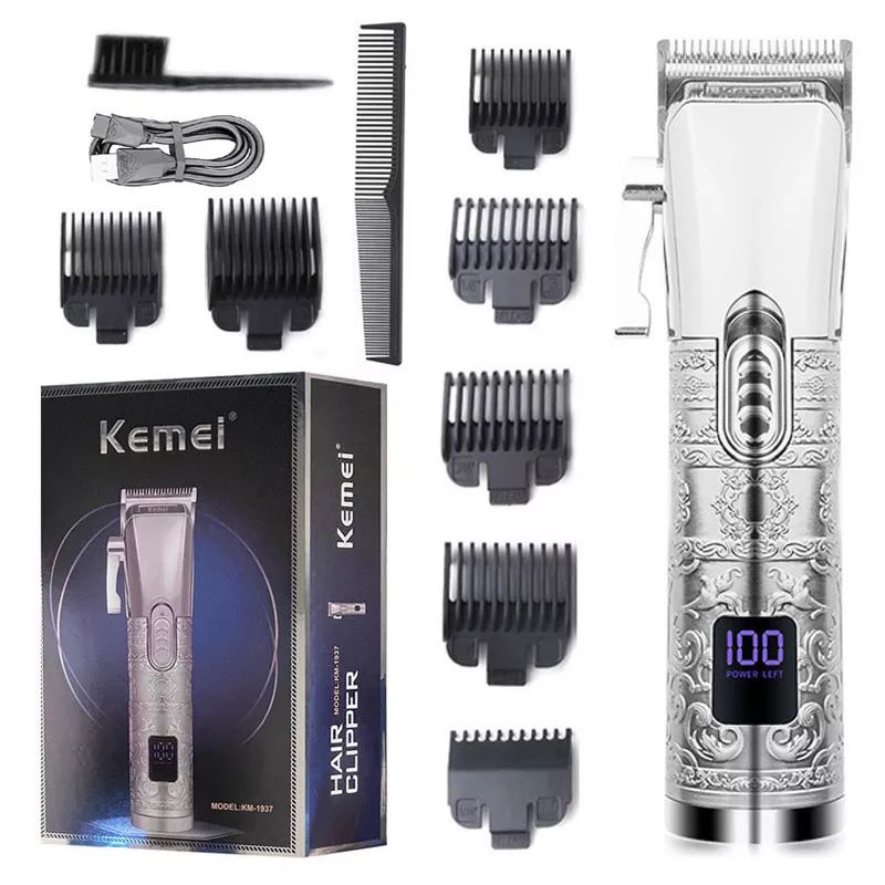 Kemei Km-1937 Clipper / Alat Cukur Rambut Elektrik Bahan Metal