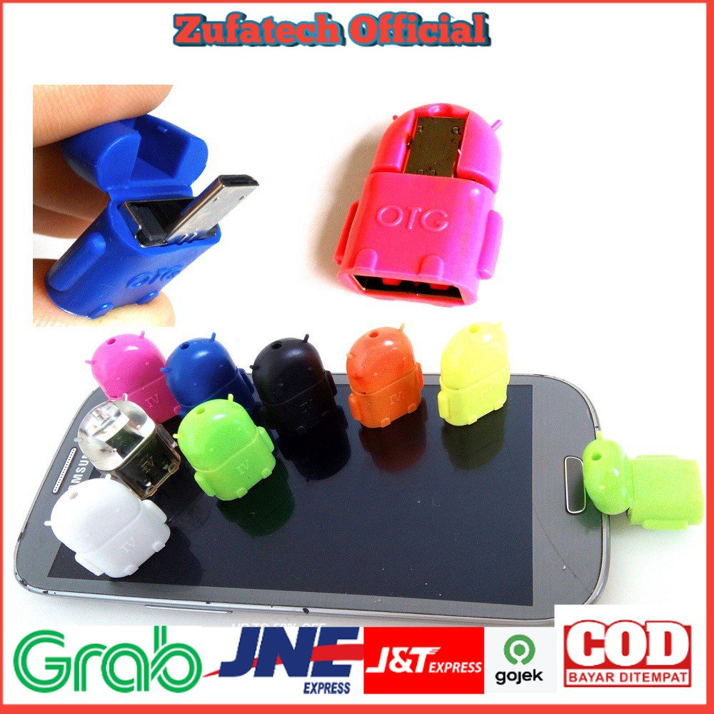 Antirr Micro USB OTG Bentuk Android - NSX761 - Mix Color