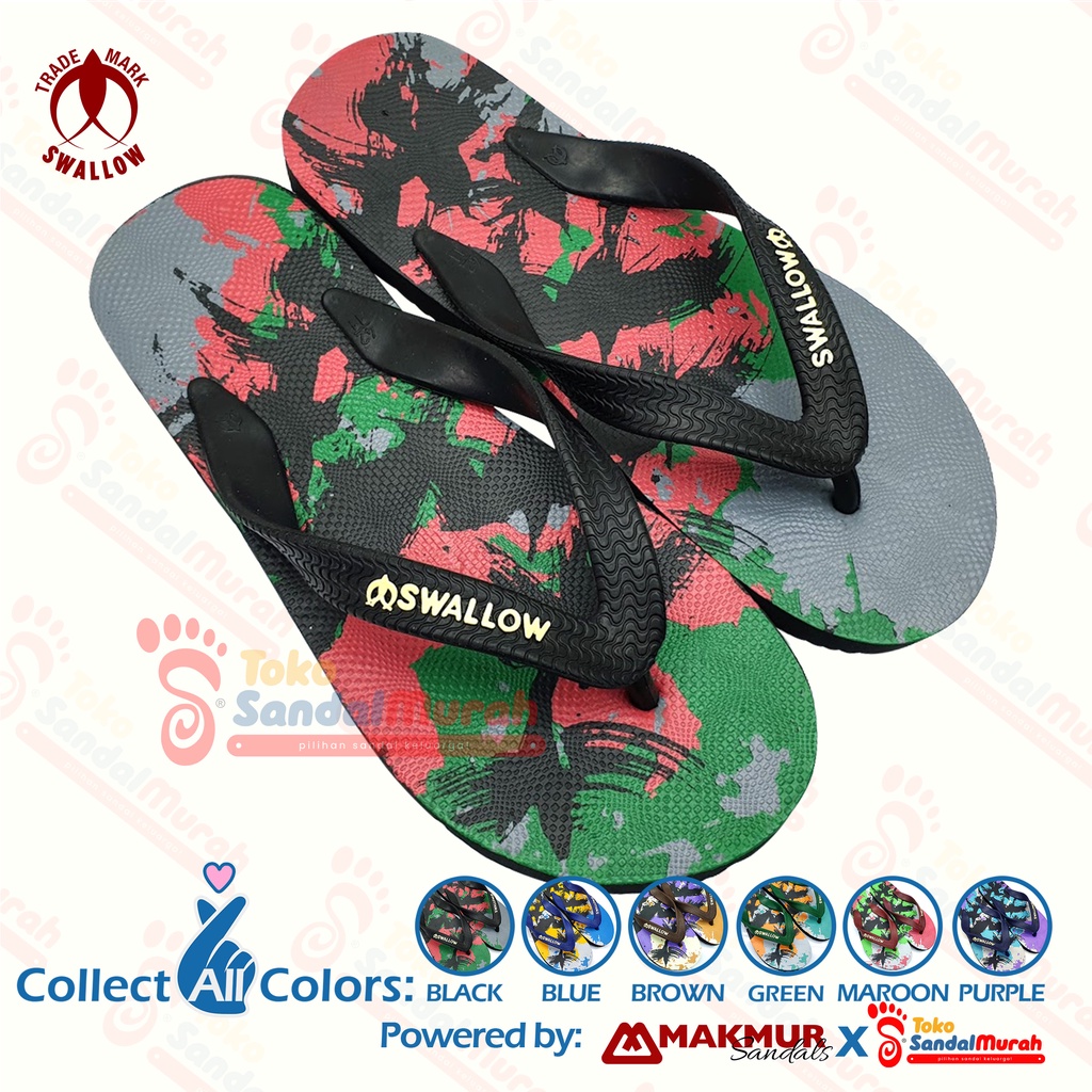 Toko Sendal Murah - Sandal Pantai Swallow Sanur - Swallow Beach Footwear [Tk Sendal Murah M 02 Swl Sanur]