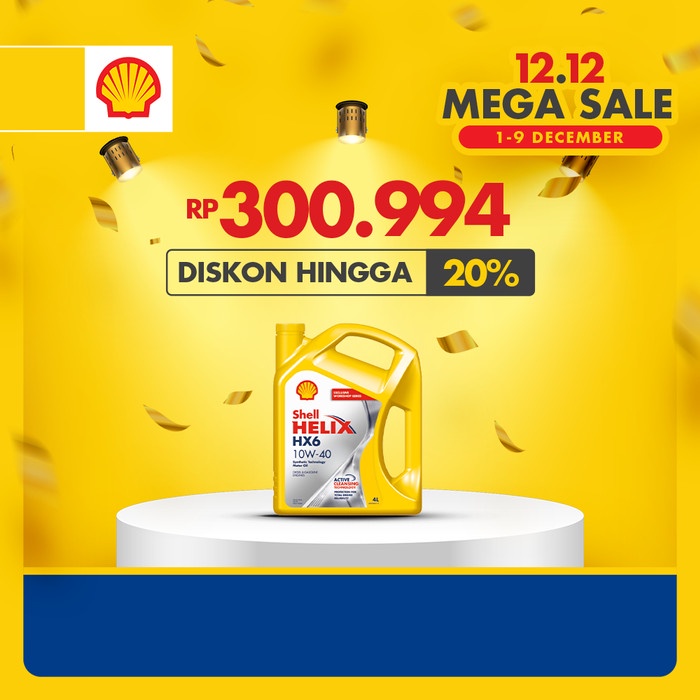 OLI MESIN MOBIL SHELL HELIX HX6 10W-40 (4L)