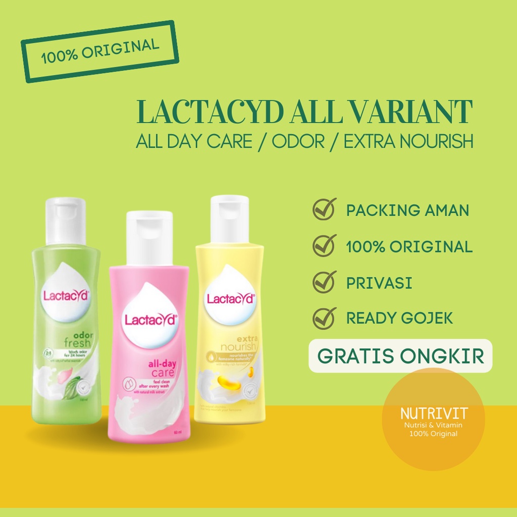 LACTACYD ODOR/ ALL DAY CARE / EXTRA NOURISH