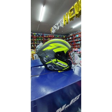 HELM NJS KAIROZ RUSH YELLOW DOFF STANDAR & PAKET GANTENG