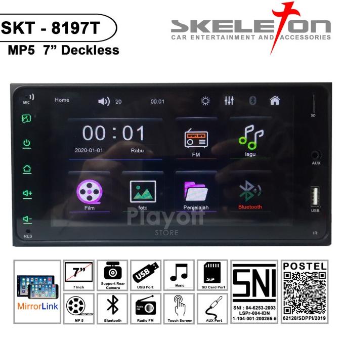 TAPE MOBIL PLUG N PLAY TOYOTA DOUBLE DIN 7 INCH SKELETON