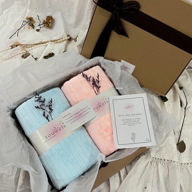 Hampers Kado Handuk Couple Pernikahan Wedding Pernikahan Anniversary
