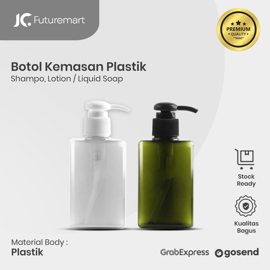 BOTOL SABUN CAIR SHAMPOO KOTAK PETG HAND SOAP DISPENSER WITH PUMP