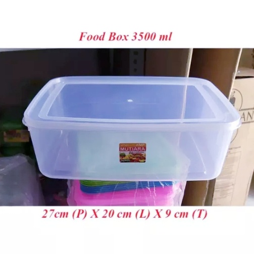 3pcs toples plastik kotak bening