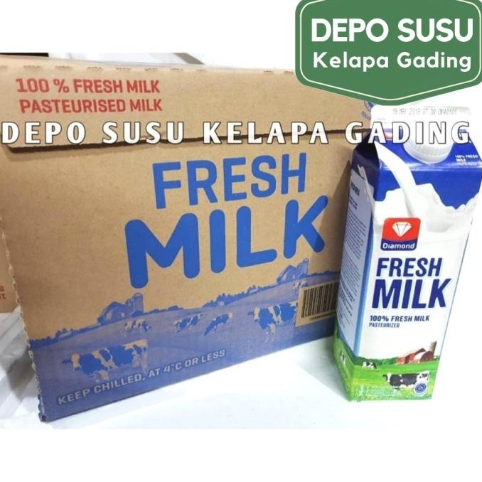 

Susu Diamond Fresh Milk 12 pcs karton | Diamond FreshMilk segar plain TERLARIS TERPERCAYA ORIGINAL