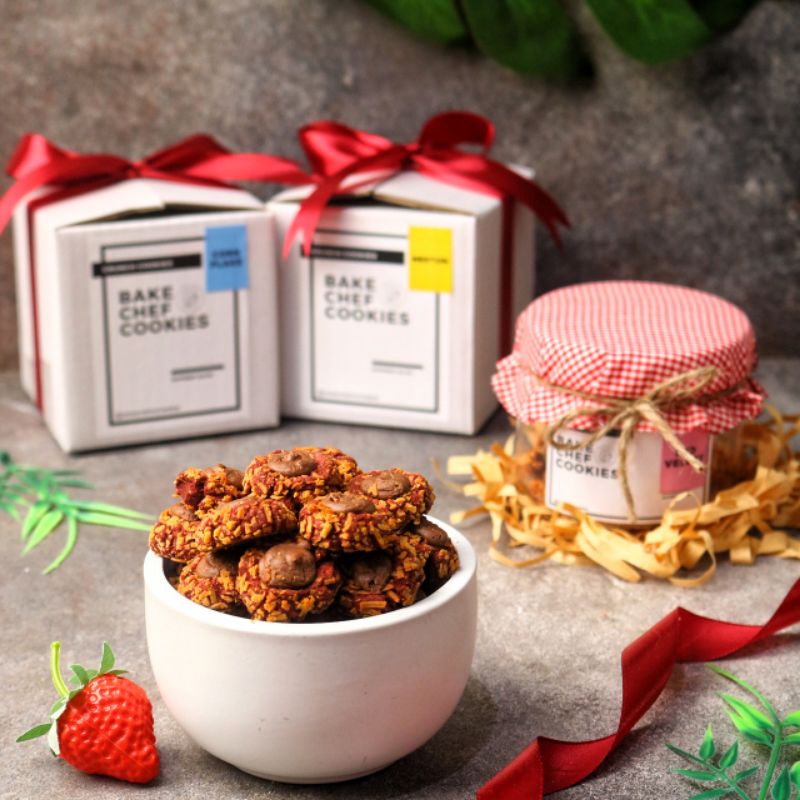 

Red Velvet Cookies Premium Halal | Kue Kering Spesial | Cemilan Gurih | Cemilan Enak | Oleh Oleh | Asli Purwakarta