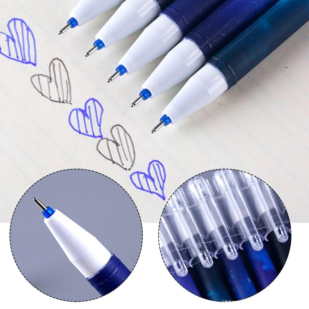 R-flower 12PCS/Set Gel Pen Alat Tulis Kreatif 0.5mm Dihapus Pen