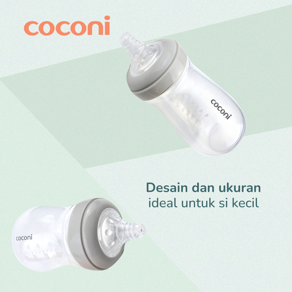 Coconi Wide-neck Baby Bottle 150ml/270ml / Botol Susu Dot Bayi