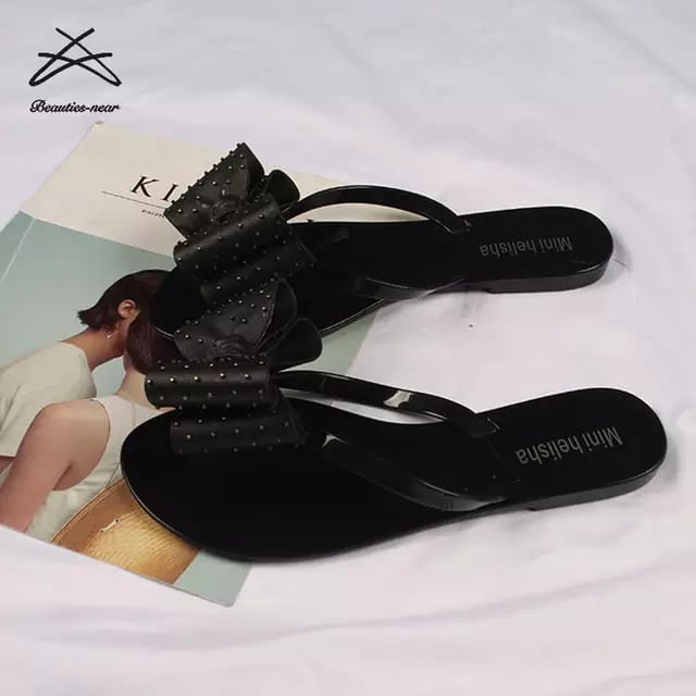 Sandal Sendal Jelly Wanita Fashion Dewasa Model pita Ribbon