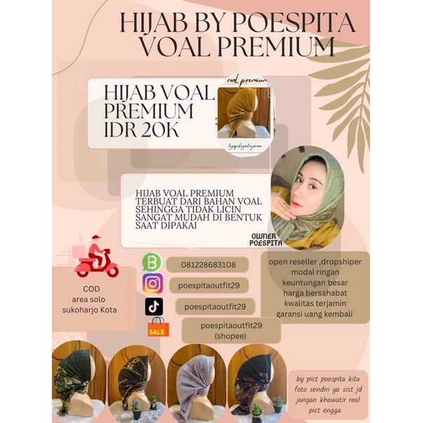 Paket Usaha Jilbab Motif