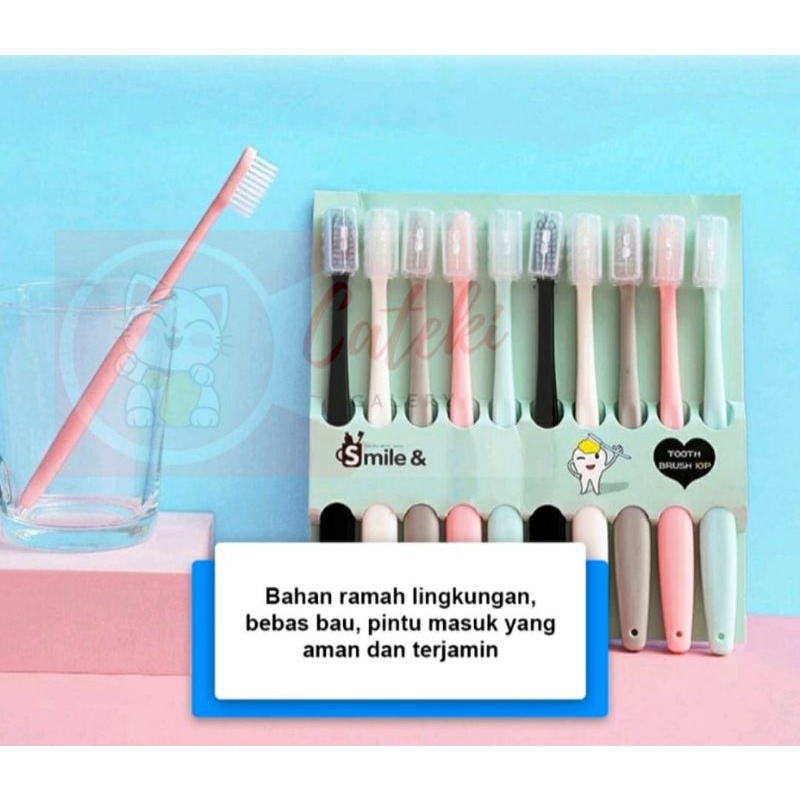 [CTK] PROMO SIKAT GIGI ANAK / DEWASA 1 PC ATAU  1 SET 10 PCS / TOOTHBRUSH DOUBLE CARE SENSITIVE SOFT- SWEET BARU MURAH SIKAT GIGI TRAVEL