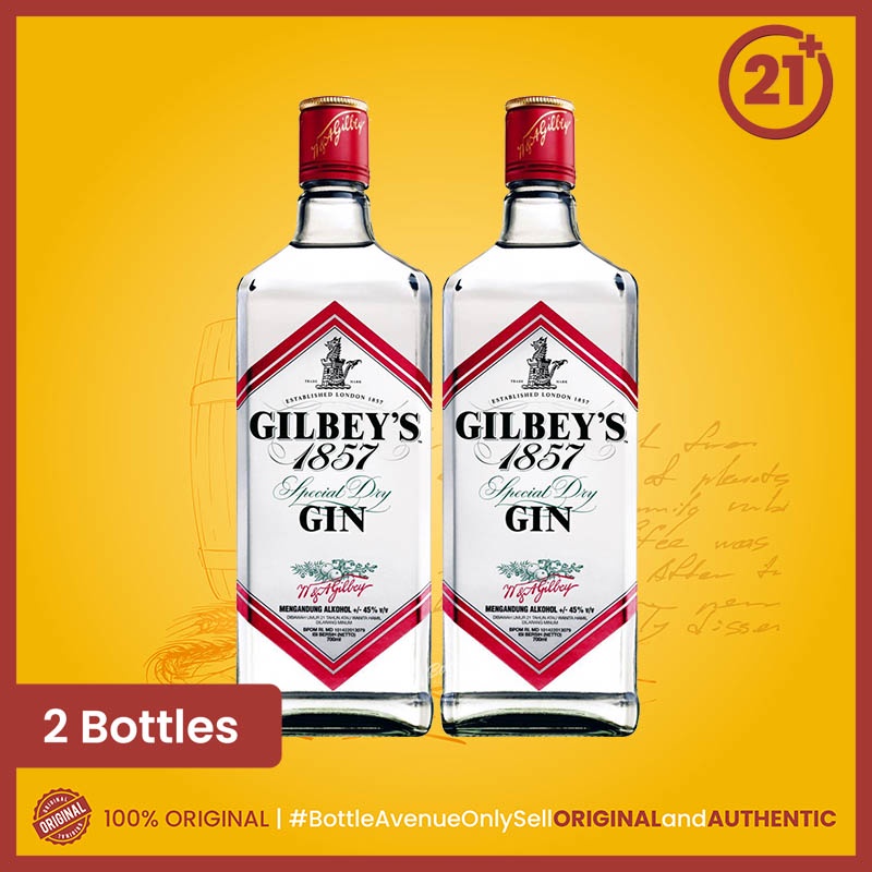Jual Gilbeys Gin 700ml ( Isi 2 botol ) Shopee Indonesia
