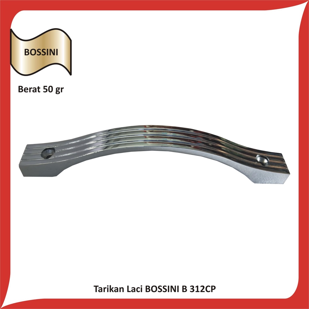 Tarikan Laci Lemari 312 / Handle Laci / gagang Pintu Lemari BOSSINI 312 Bagus Berkualitas dan Murah