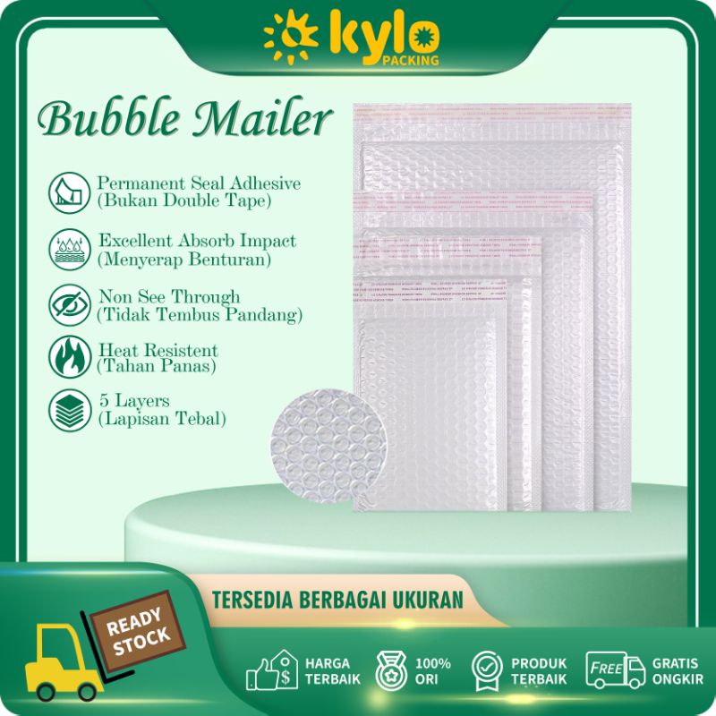 

☀️Kylo Packing☀️Amplop Bubble Mailer Wrap Envelope Rusfet Premium White
