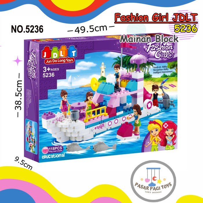 Mainan Anak Balok Block Susun JDLT Fashion Girl 5236
