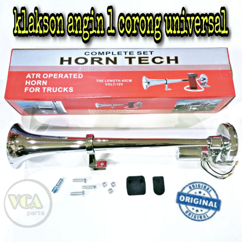 klakson angin 1 corong/klakson terompet 12v-24v 45cm universal.