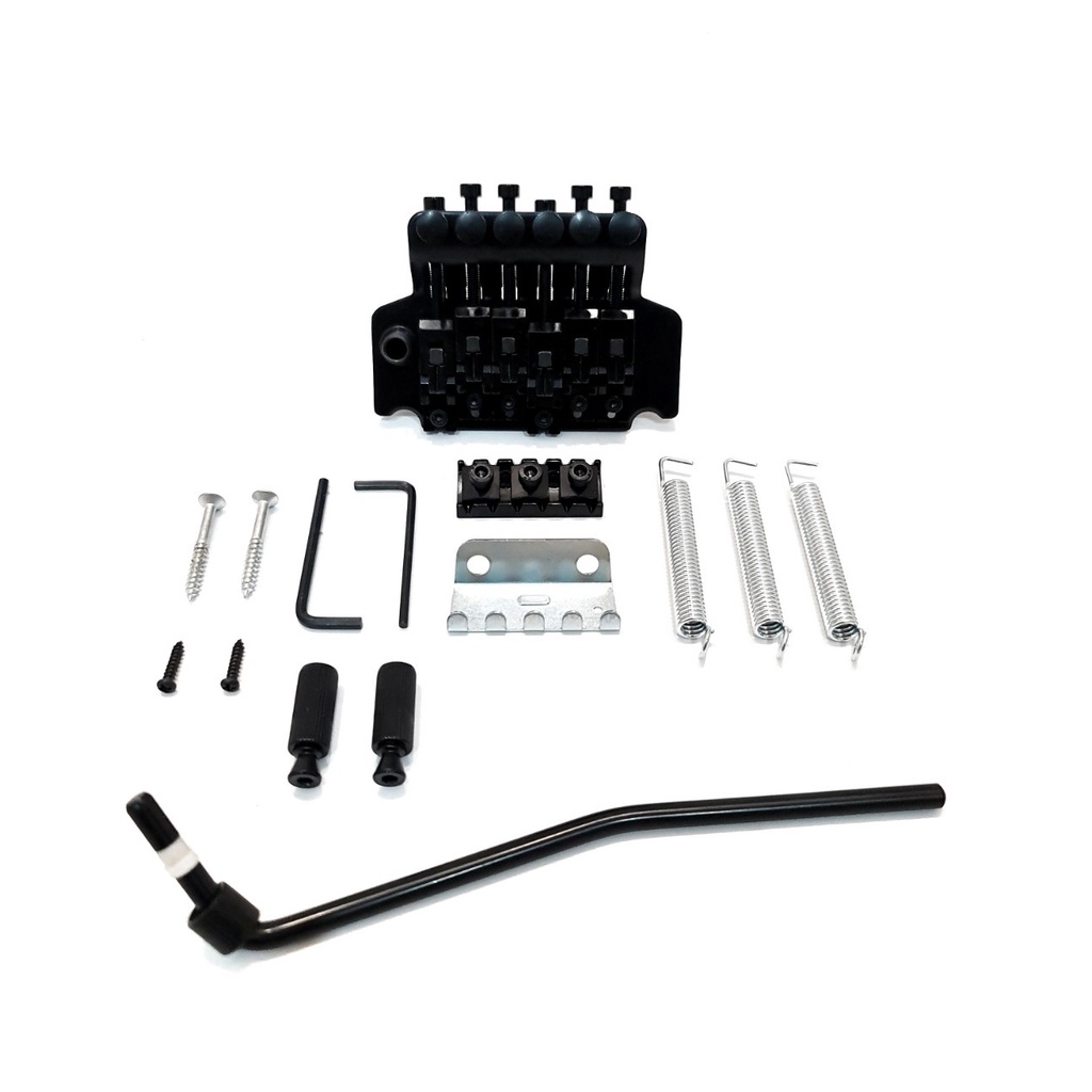 Tremolo Gitar Elektrik Listrik Bridge Floyd Rose UpDown Licensed Guitar Warna Black dan Silver 1 Set Lengkap Murah Jakarta