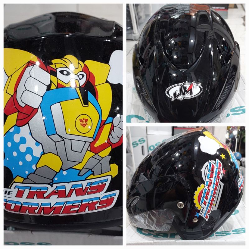 HELM ANAK ANAK JUNIOR PET KARAKTER CEWEK COWOK KUALITAS BAGUS SNI