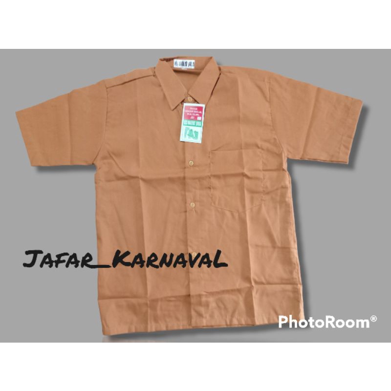 SERAGAM SEKOLAH COKLAT , LENGAN PENDEK BAJU SEKOLAH SERAGAM BAJU SERAGAM SEKOLAH  POLOS SD, SMP, SERAGAM SEKOLAH