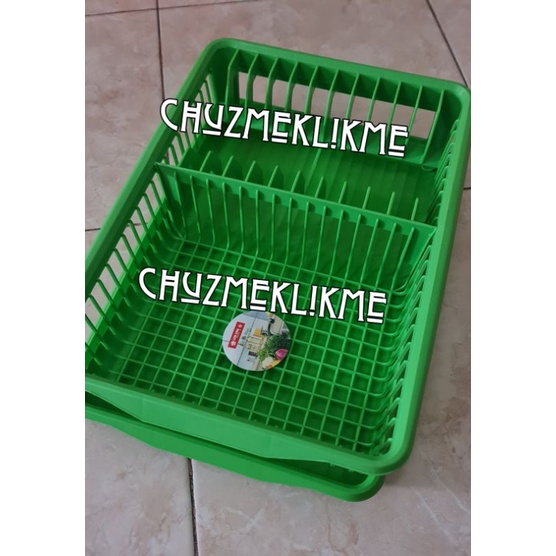 Rak piring lion star A-8 (ada nampan)/Rak piring plastik lion star/dish rack lion star