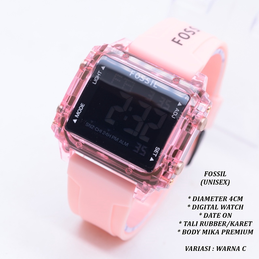 (BISA COD) JAM TANGAN WANITA FASHION HB-0012 TALI RUBBER BODY MIKA TANGGAL AKTIF