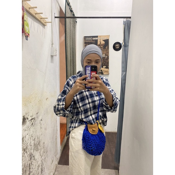 Crochet bag Longch*mp net bag crochet