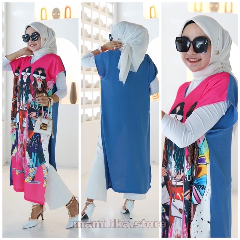 ERINA DRESS PRINTING CRINKLE AIRFLOW | DRESS CRINKLE AIRFLOW  | DRESS CRINKLE JUMBO