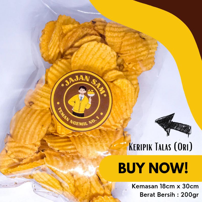 

KERIPIK TALAS ORI 200gr | CAMILAN MURAH & SEHAT | JAJAN SAM
