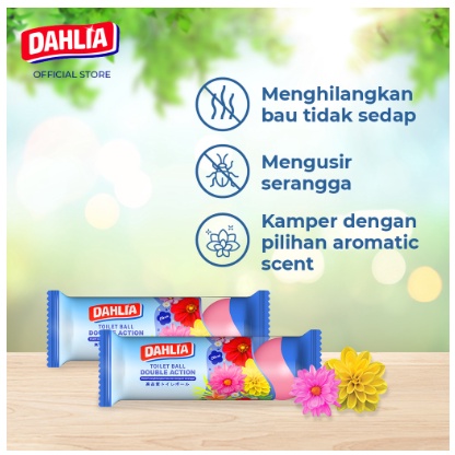 DAHLIA TOILET BALL / KAMPER / KAPUR BARUS / PENGHARUM RUANGAN