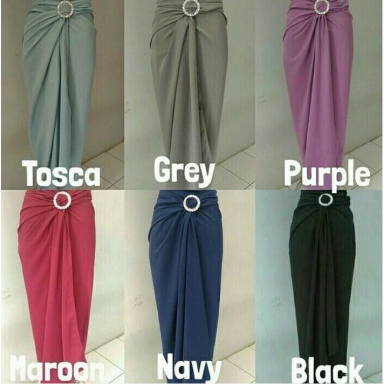 ROK LILIT INSTAN POLOS WRAPKIRT SATIN PREMIUM