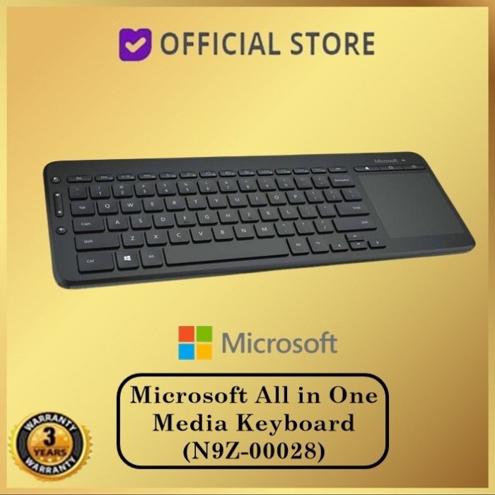 Keyboard Microsoft All In One Media Keyboard ( N9Z-00028 ) Original/Grs 3 Tahun