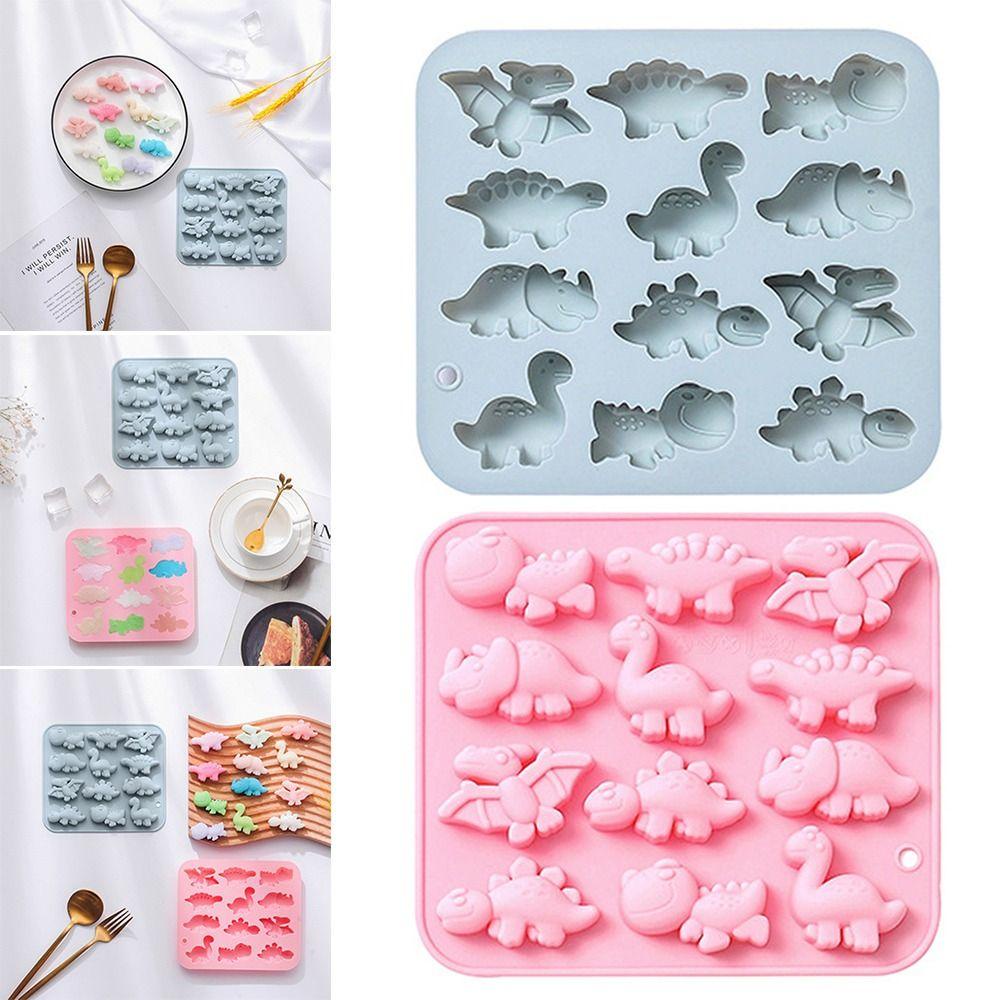 Preva Dinosaurus Cetakan Silikon Jelly Fondant Drip Mold Cetakan Silikon Hias