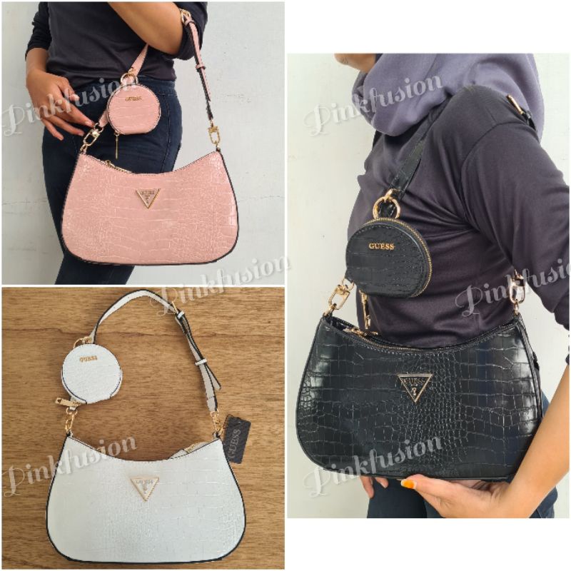 alexie croco bag guess gs