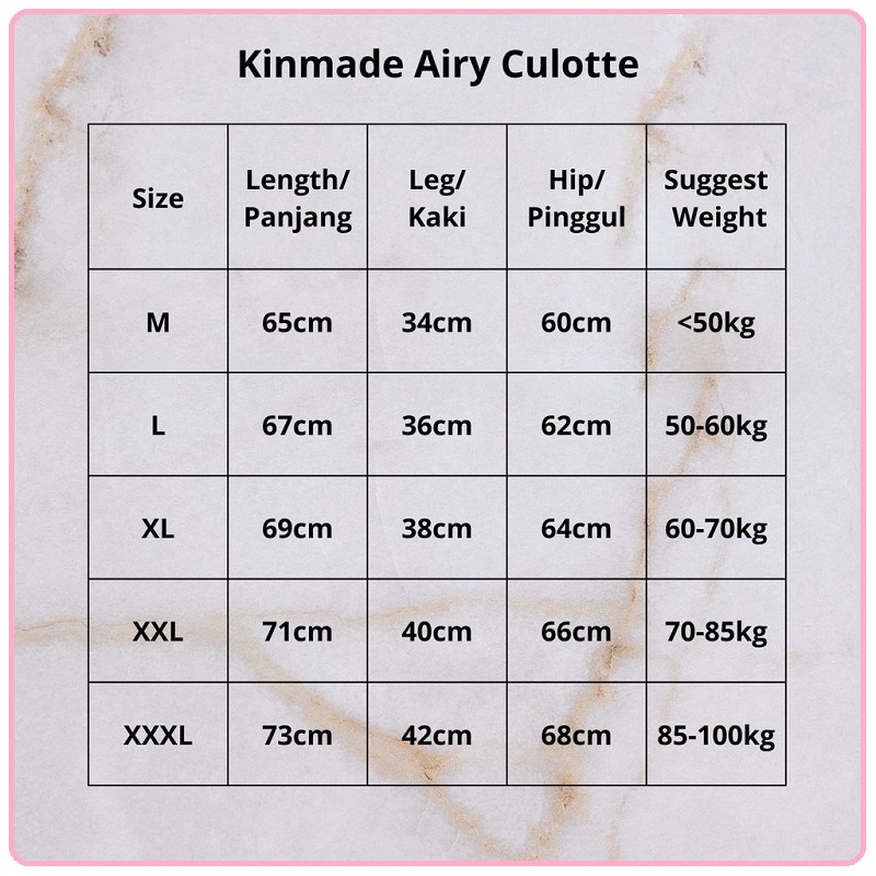 Kinmade Airy Culotte | Celana Hamil