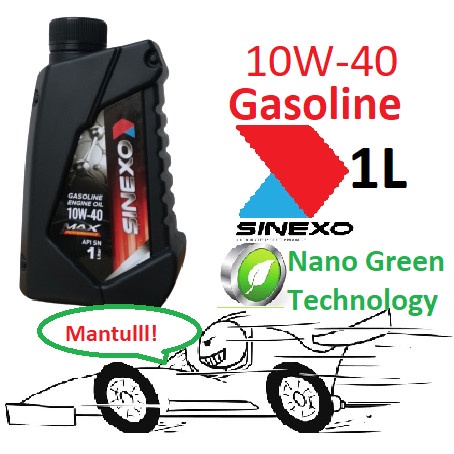 OLI PELUMAS MESIN BENSIN SINEXO 10W-40 API SN 1L