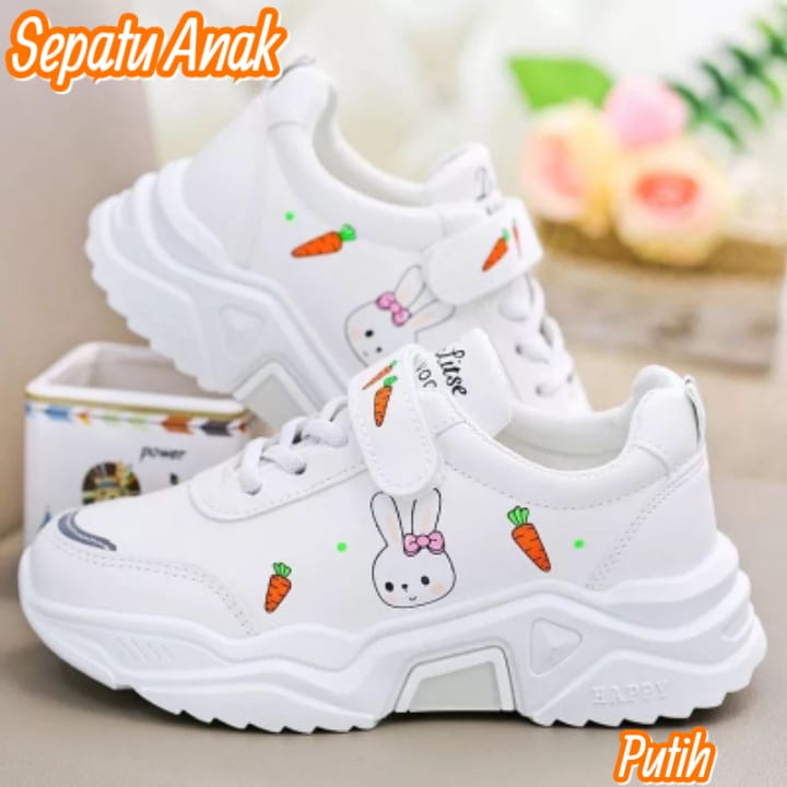 SEPATU ANAK/SEPATU SEKOLAH/SNEAKERS ANAK/SEPATU MOTIF RABBIT TERLARIS