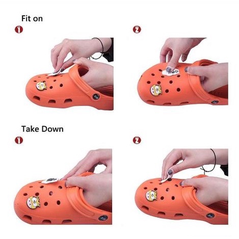 Charms Jibbitz Crocs Huruf Dan Angka Pin Sandal Glow In The Dark