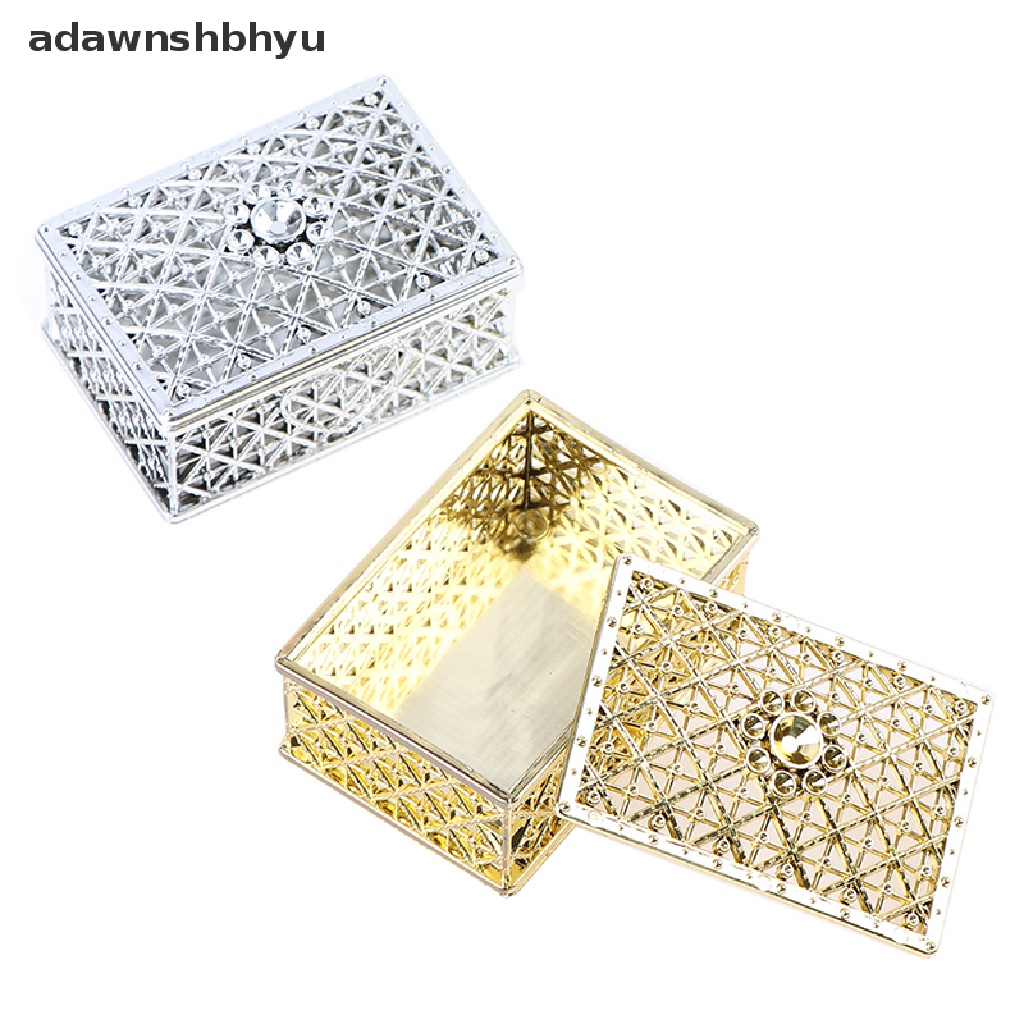 Adawnshbhyu Plastik Hollow Foil Emas Candy Box Coklat Kotak Hantaran Wedding Box ID