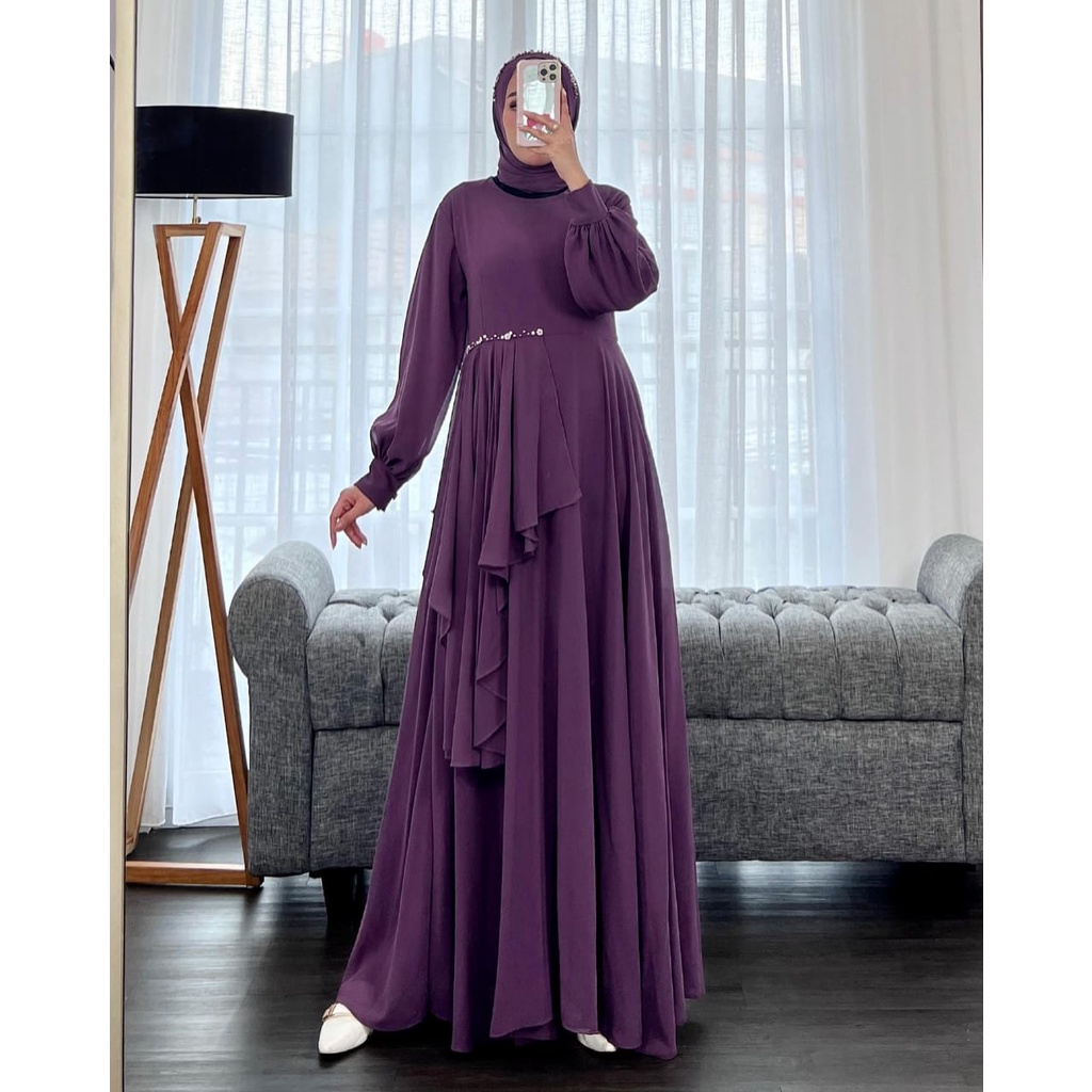 Gamis Muslim Zoya Dress Wanita Terbaru 2022