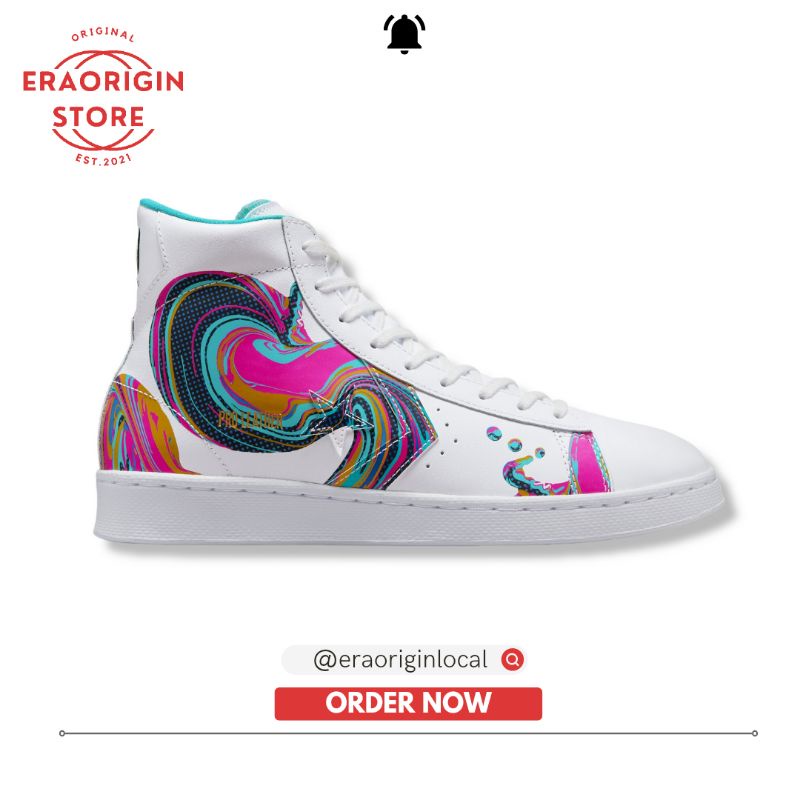 Sepatu Converse Pro Leather 90s Marbled White Original