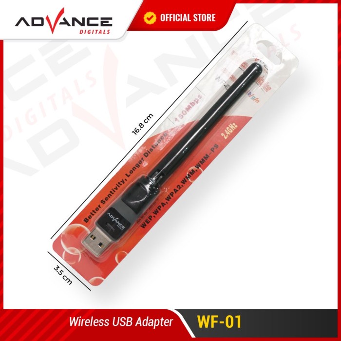 Advance Dongle Wifi Wireles Adapte Receiver USB WF 01 WF01 Dongel