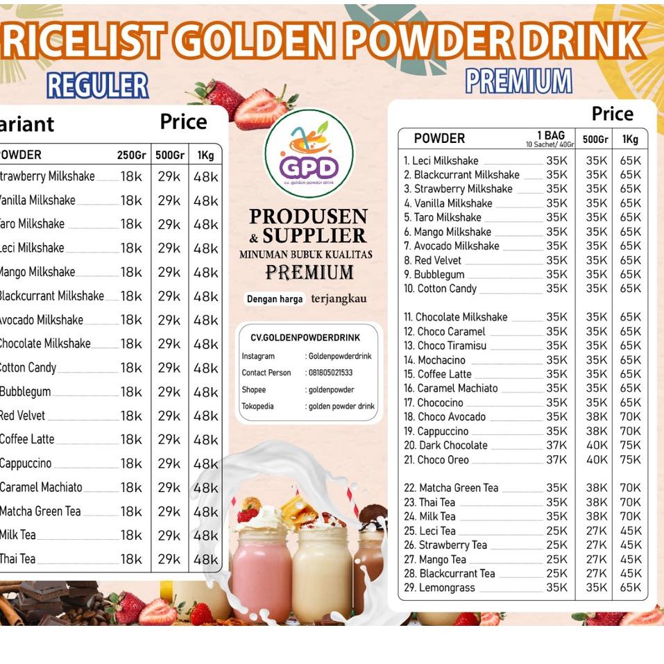 

↹ Choco Tiramisu Powder 500 gr - Bubuk Minuman Premium ₴