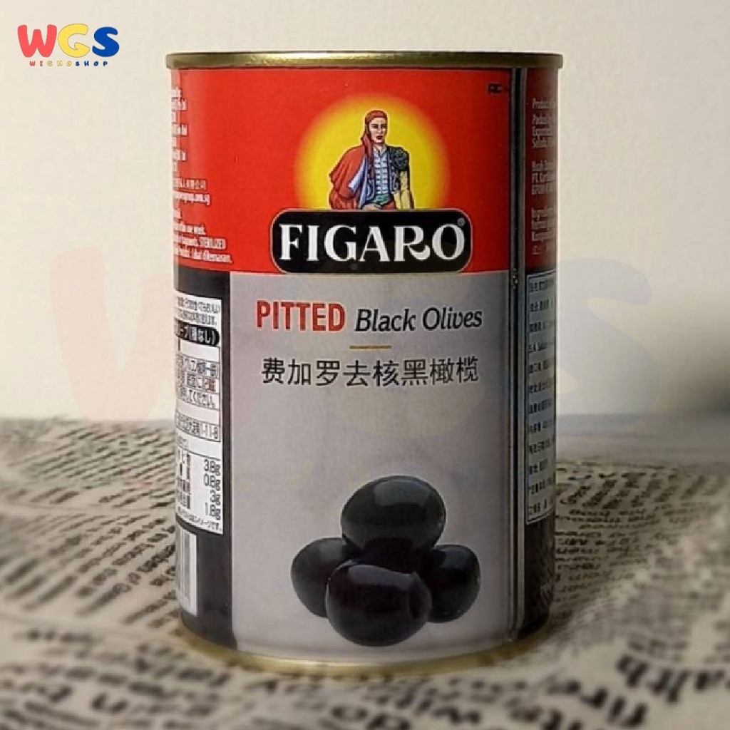 Figaro Pitted Black Olives 400gr - Buah Zaitun