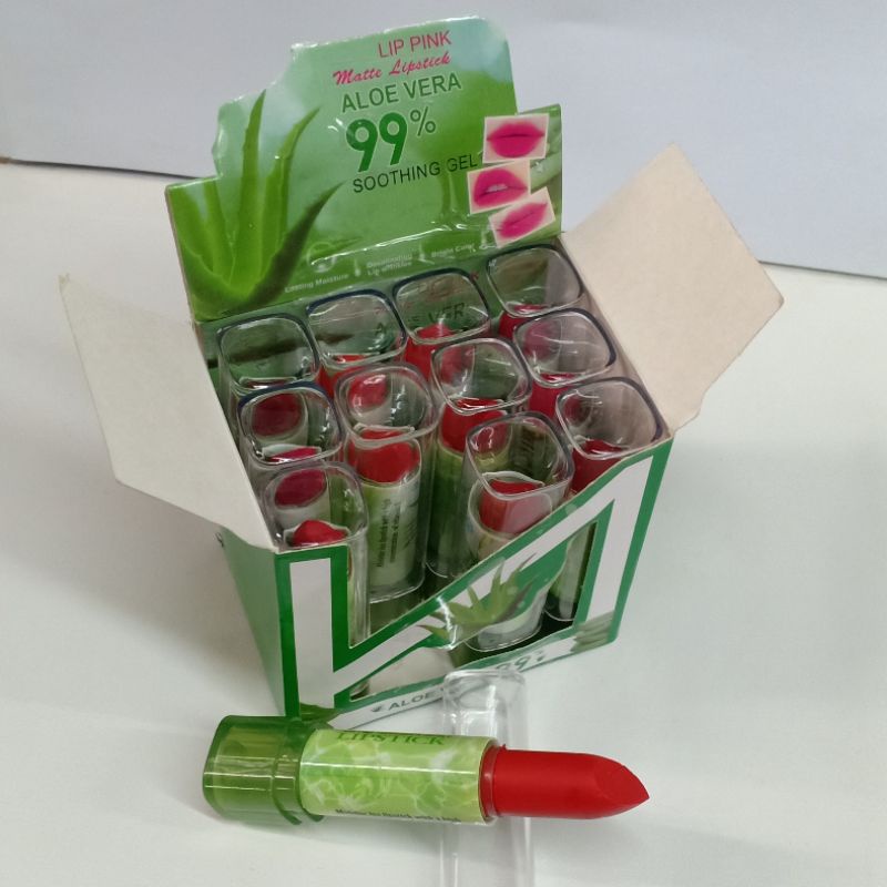 Lipstick Iman Of Noble Aloevera Perbok 12.pcs