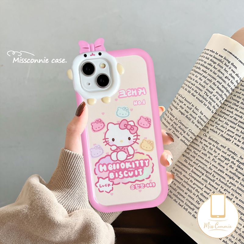 Case Untuk Samsung A14 A04 A13 A12 A04s A03s A51 A04E A53 A23 A31 A03 A50s A50 A32 A52 A30s A52s A22 M32 A73 A33 A11 A02s A21s A71 M22 Kartun Hello Kitty Busur Monster Lensa Soft Case